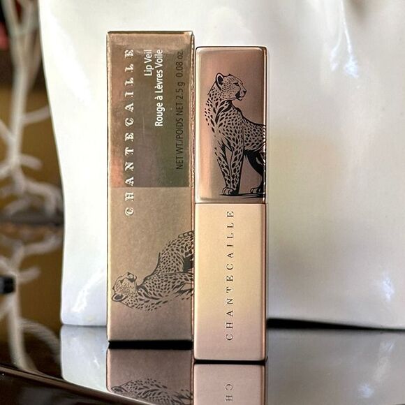 Ltd Edition Chantecaille Cheetah Lip Veil Lipstick Desert Lily Earthy Pink Nude - Picture 6 of 12